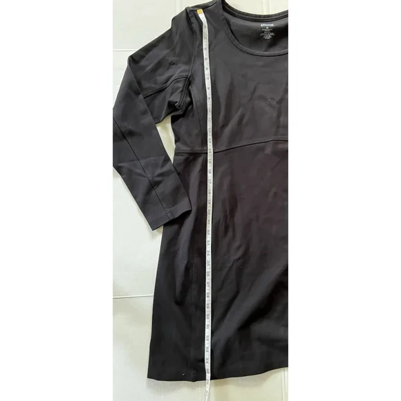 Duluth Trading Company Long Sleeve Ponte Knit Wearwithall Dress XL Black - Picture 6 of 8